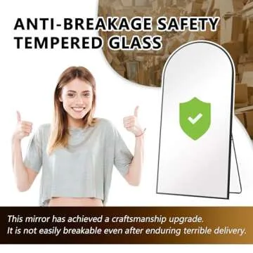 Dolonm 71x32 Inch Arch Full Length Mirror for Modern Homes