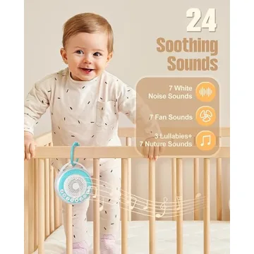 Portable Sound Machine Baby, Travel White Noise Machine