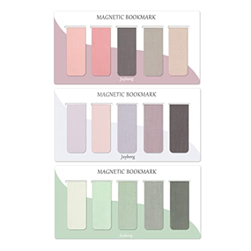 15 Pieces Bookmark, Magnetic Bookmarks for Women, Men, Book Lovers, Page Markers for Students Teache...