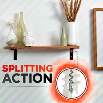 CrimsonMark 120Pcs #8 Self Drilling Drywall Anchors and Screws kit #8 x 1-1/4”- Superb Wall Anchors for Drywall, Holds Upto 75lbs – No Drill Hole Required with These Dry Wall Screws and Anchors