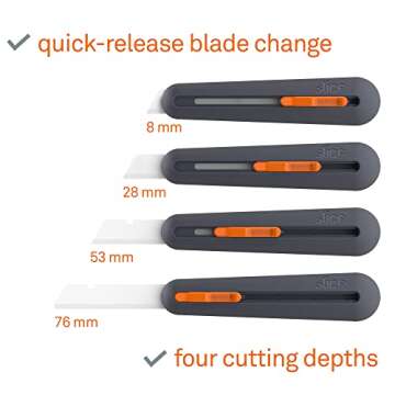 Slice 10559 Industrial Knife, 1 Pack, Manual (Blade Stays in Position)