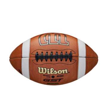 WILSON GST Leather Game Football - Official