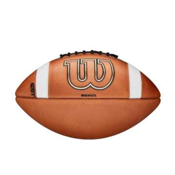 WILSON GST Leather Game Football - Official