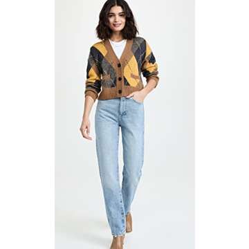 DL1961 Women's Emilie Straight Ultra High Rise Vintage 31", Lt. Seaglass, 29