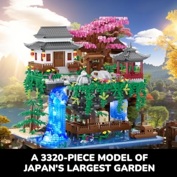 Big Bonsai Flowers Tree Architecture Building Kit