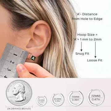 Stylish ChicSilver Silver Huggie Earrings for Sensitive Ears
