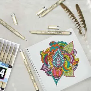 CHARSOCO Micro Pen Set with 24 Colors for Artists