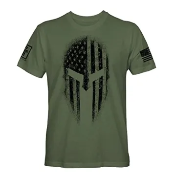 USA American Spartan Patriotic Shirt for Men T-Shirt - Lightweight, Comfortable, & Stylish