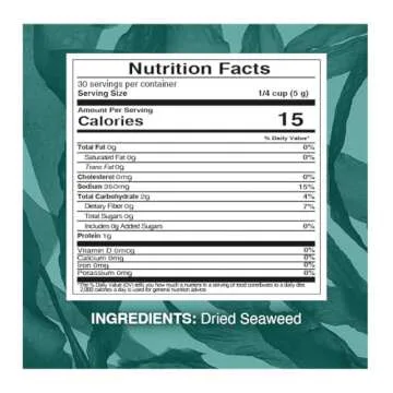 Chung Jung One O'Food Dried Seaweed, Korean Miyeok Baby Wakame Cut Flakes for Miyeokguk Miso Soup Sea Weed Salad, Product of Korea, 150g, 60 Servings, Pack of 1