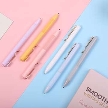 SKYDUE Gel Pens - Smooth Writing 0.5mm Fine Point Pens