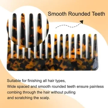 TaShow Hair Detangling Comb 2 Pack for Wet & Dry Hair