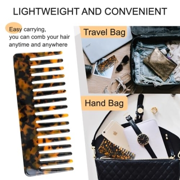 TaShow Hair Detangling Comb 2 Pack for Wet & Dry Hair