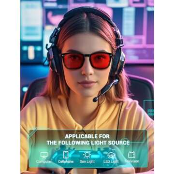 TIJN Sleep Glasses for Blue Light Blocking and Eye Care