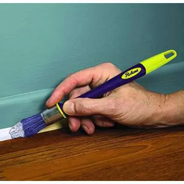 Richard 13425 Elegance Trim Brush with Soft Grip Handle, 1"