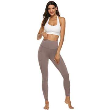 PERSIT High Waisted Yoga Pants with Pockets - Leggings for Women