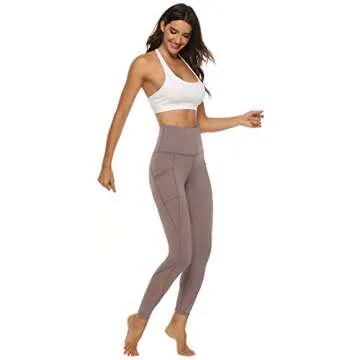 PERSIT High Waisted Yoga Pants with Pockets - Leggings for Women