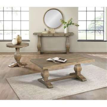 Martin Svensson Home Napa Sofa Console Table - Stylish Flip Top Design for Dining or Accent Use