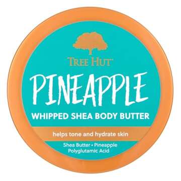 Tree Hut Pineapple Whipped Shea Body Butter | Luxurious Hydration & Nourishing Care | 8.4 fl oz