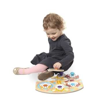 Melissa & Doug Wooden Safari Animal Puzzle for Toddlers