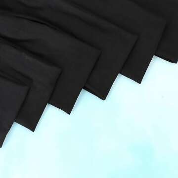 IVARYSS Headbands for Women, Non-Slip, Premium Stretchy Head Bands Hair Accessories,Wear for Yoga, Fashion, Working Out, Travel or Running, 6 Pack, Black