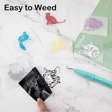 HTVRONT Black Permanent Vinyl, Black Vinyl for Cricut - 12" x 14 FT Black Adhesive Vinyl Roll for Cricut, Silhouette, Cameo Cutters, Signs, Scrapbooking, Craft, Die Cutters (Matte Black)