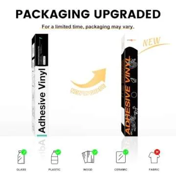 HTVRONT Black Permanent Vinyl, Black Vinyl for Cricut - 12" x 14 FT Black Adhesive Vinyl Roll for Cricut, Silhouette, Cameo Cutters, Signs, Scrapbooking, Craft, Die Cutters (Matte Black)