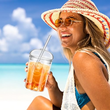 Stylish UPKOCH Glass Coffee Cups Set for Coffee & Smoothies