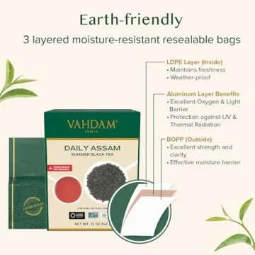 VAHDAM, Assam Black Tea Leaves (340g/12oz) 170+ Servings | High Caffeine, Non GMO, Gluten Free | STRONG, MALTY & RICH | Pure Unblended Single Origin Black Loose Leaf Tea | Vacuum Sealed