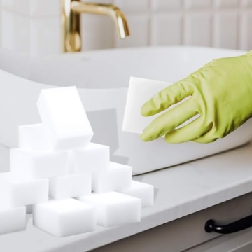 Magic Sponge Eraser 100 Pack | Multi Surface Foam Cleaning Pads