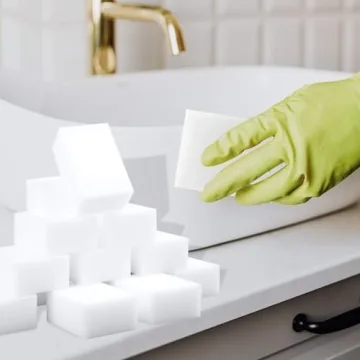 Magic Sponge Eraser 100 Pack | Multi Surface Foam Cleaning Pads