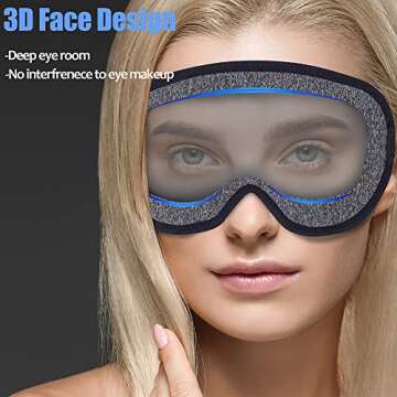 Comfortable Sleep Eye Mask for Travel and Home Use