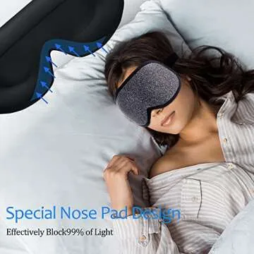 Comfortable Sleep Eye Mask for Travel and Home Use