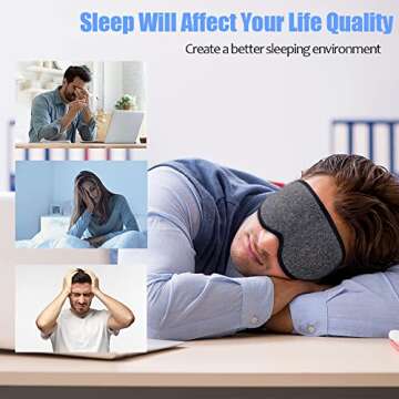 Comfortable Sleep Eye Mask for Travel and Home Use