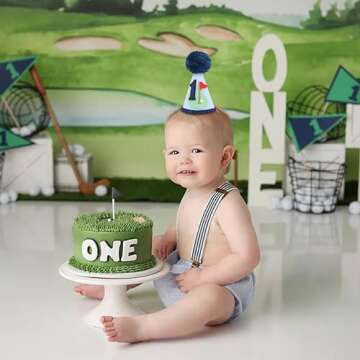 Golf 1st Birthday Hat for Boys - Fun Party Decor