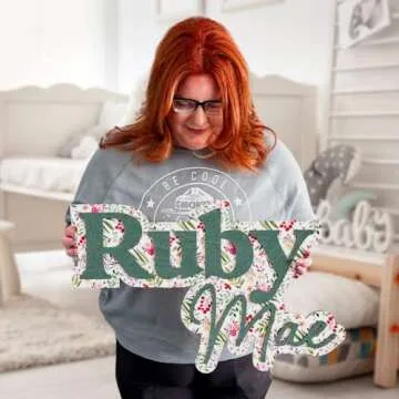 Custom Baby Name Sign for Nursery, Customized Wood Name Sign, Name Wall Decor for Nursery, Personalized Wooden Sign, 12-52 Inch Size, Ideal for Boys and Girls - Stacked Name Sign