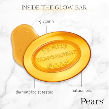 Pears Amber Soap - Gentle Moisturizing Glycerin Bar for All Skin