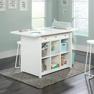 Sauder Craft Pro Series Stylish Craft Table with Storage