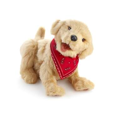 JOY FOR ALL Ageless Innovation Companion Pet for Seniors - Lifelike Animatronic Dog - Realistic Soft...