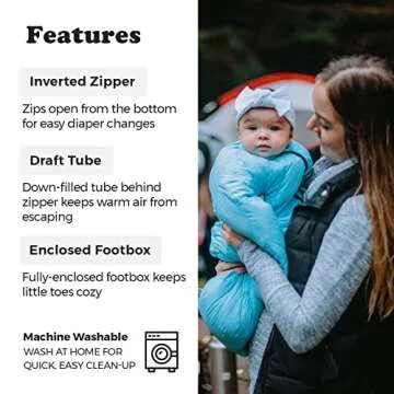 Little Mo 20 Down Baby Sleeping Bag for camping safety