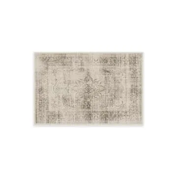 RUGGABLE Sarrah Washable Rug - Perfect Vintage Area Rug for Living Room Bedroom Kitchen - Pet & Child Friendly - Stain & Water Resistant - Hazel 2'x3' (Standard Pad)