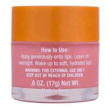 Tree Hut Strawberry Overnight Lip Mask | Leave on Overnight & Wake up to Soft, Hydrated Lips | Eleva...