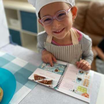 TOVLA JR. Kids Apron Set with Pocket & Hat for Cooking