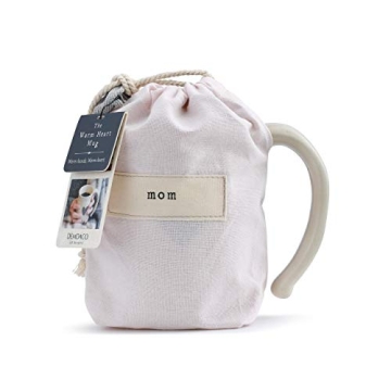 DEMDACO Mom Heart Cream Inspirational 16 ounce Ceramic Stoneware Coffee Mug