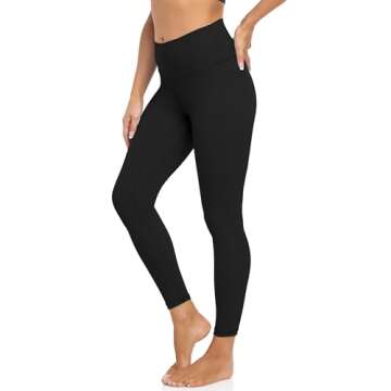 Colorfulkoala Women's Buttery Soft High Waisted Yoga Pants 7/8 Length Leggings (XS, Black)