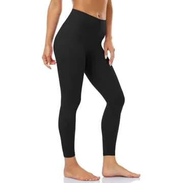 Colorfulkoala Women's Buttery Soft High Waisted Yoga Pants 7/8 Length Leggings (XS, Black)