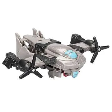 Transformers Toys EarthSpark 1-Step Flip Changer Megatron, 4-Inch Action Figure, Robot Toys for Ages...