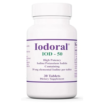 Optimox Iodoral 50 mg Supplement - Potassium Iodide Tablets, High Potency Iodine Tablets, Iodine Sup...