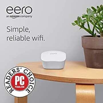 Amazon eero mesh wifi system - Supports internet plans up to 550 Mbps, Coverage up to 4,500 sq. ft., 3-pack