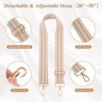 HULISEN Clear Crossbody Bag Stadium Approved, Transparent Handbag for All