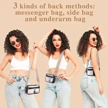 HULISEN Stylish Clear Crossbody Bag for Events